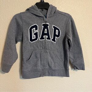 Baby GAP Kids 5 Yrs Heather Gray Zip-Up Hoodie